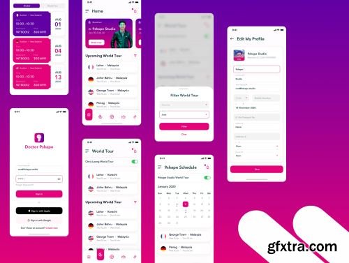 9shape Doctor Booking Apps IOS Ui Kit Ui8.net