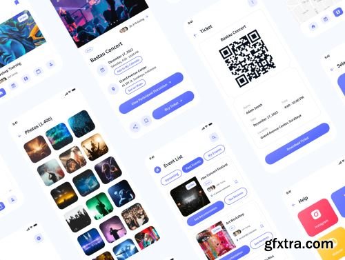 Acara - Event Booking & Tickets App UI Kit Ui8.net