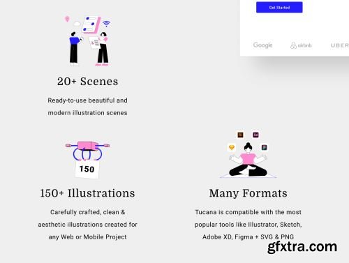 Tucana Illustration Library & Creator Ui8.net