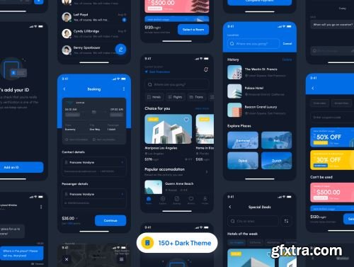 Traveline - Travel and Lifestyle App UI Kit Ui8.net