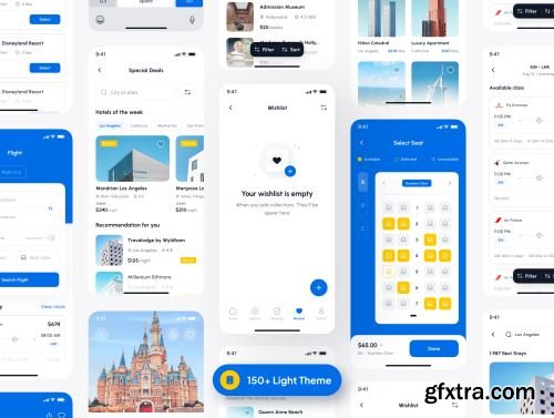 Traveline - Travel and Lifestyle App UI Kit Ui8.net