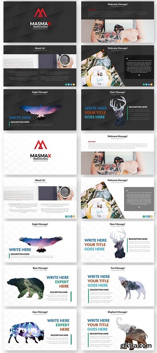 Masmax Powerpoint Template T4QF6X