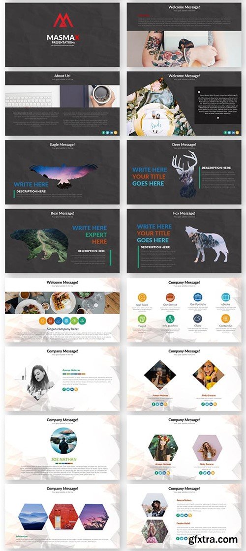 Masmax Powerpoint Template T4QF6X