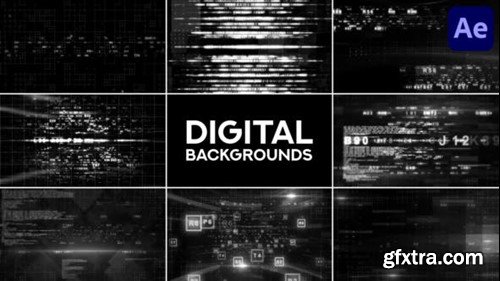 Videohive Collection Of Digital Backgrounds for After Effects 47437114
