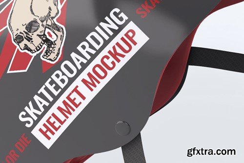 Skateboarding Helmet Mock-Up W3F6AWN