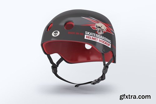 Skateboarding Helmet Mock-Up W3F6AWN