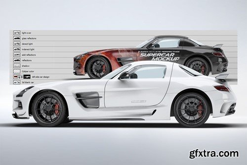 Supercar Mercedes SLS AMG Mock-Up 9NMKMG