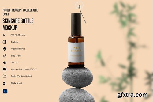 Skincare Bottle Mockup VUYMK24