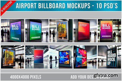 Airport Billboard Mockups 9RMYMKP