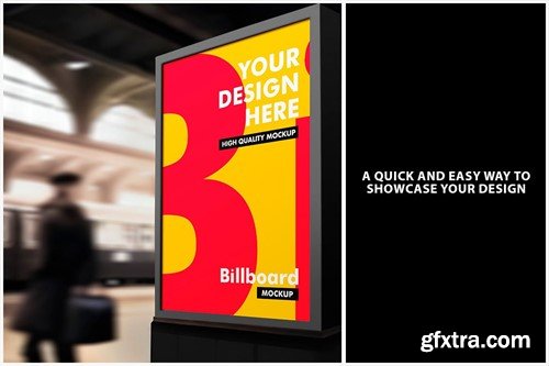 Train Station Billboard Mockups YWU7BDD