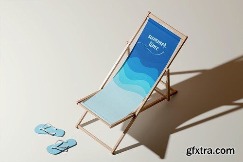 Beach Folding Chair Mockup 4WAJHZV