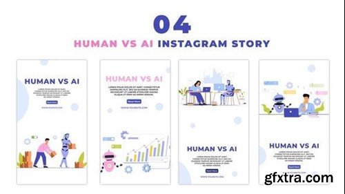 Videohive Human Vs AI Premium Vector Instagram Story 47438752