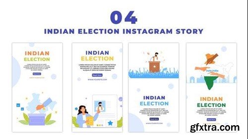 Videohive Eye Catching Indian Election Instagram Story Characters 47440088