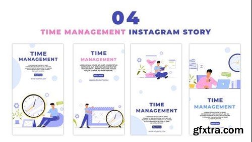 Videohive Office Employee Time Management Instagram Story 47440025