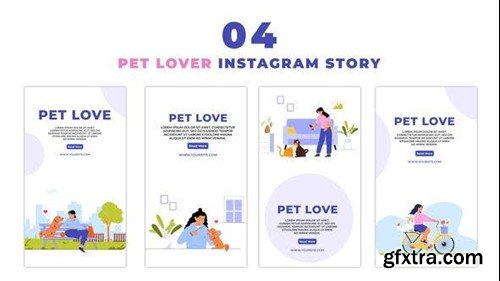 Videohive Pet Lovers Premium Characters Instagram Story 47439345