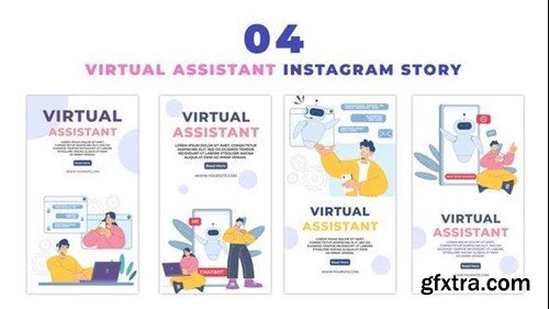 Videohive Virtual Assistant User Premium Vector Instagram Story 47441432
