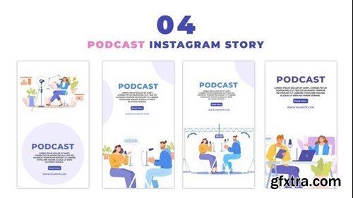 Videohive Podcast Interviewer Premium Vector Instagram Story 47441716