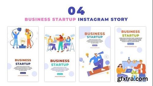 Videohive Creative Business Startup Flat Character Instagram Story 47441312