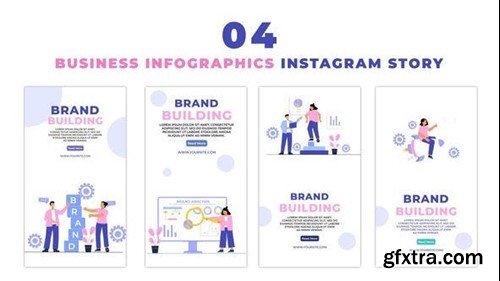 Videohive Brand Building Animated Flat Character Instagram Story 47440870