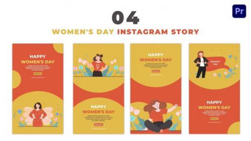 Videohive - Women's Day 2D Character Instagram Story - 47450347 - 47450347