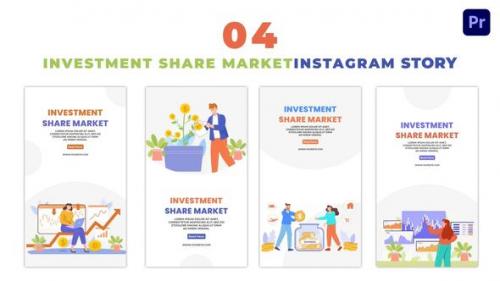 Videohive - Creative Share Market Investment Flat Character Instagram Story - 47450624 - 47450624