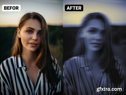 Vintage Gradient Blur Effect MH4LRYW