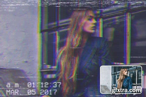 VHS VCR Glitch Effect WHWS4ZR