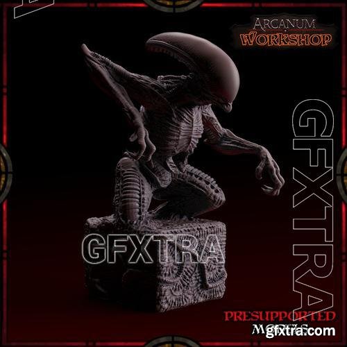 Alien Statuette &ndash; 3D Print Model