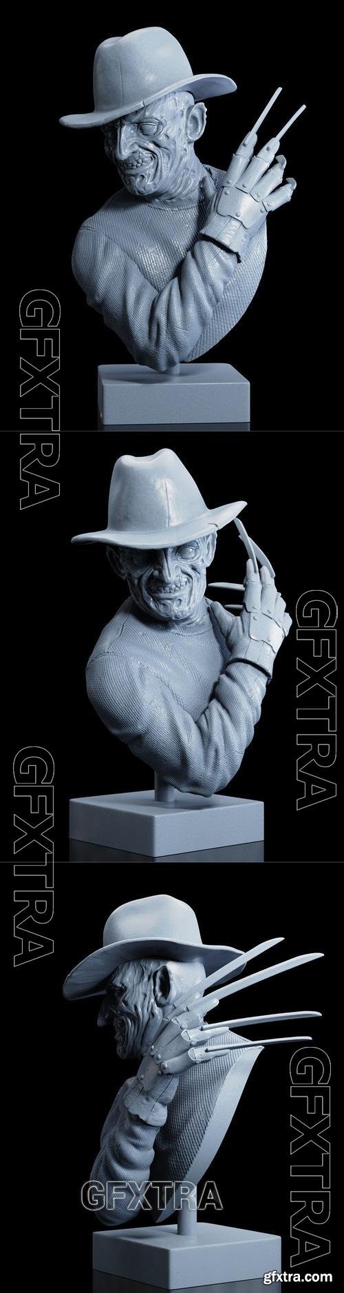 Freddy Krueger bust &ndash; 3D Print Model