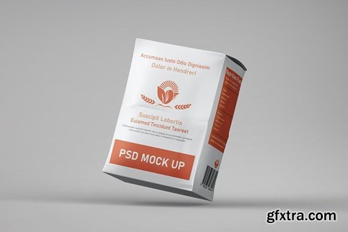 Flour Bag Packaging Mockup V3TQ3AX