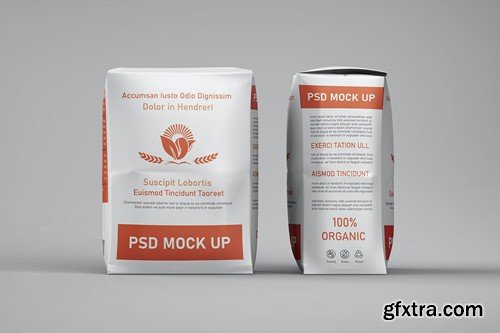 Flour Bag Packaging Mockup V3TQ3AX