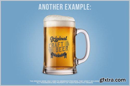 Beer Glass Mockup BUY34S7