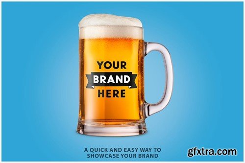 Beer Glass Mockup BUY34S7