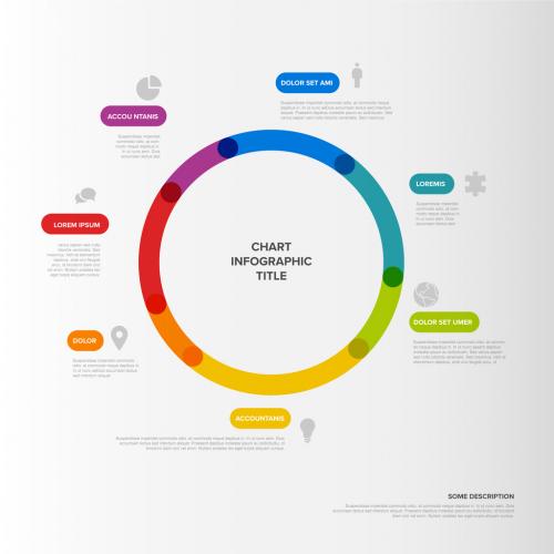 Seven blocks pie chart multipurpose infographic template 571229386