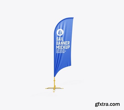 Set Flying Banners Mockup 8XY42AS