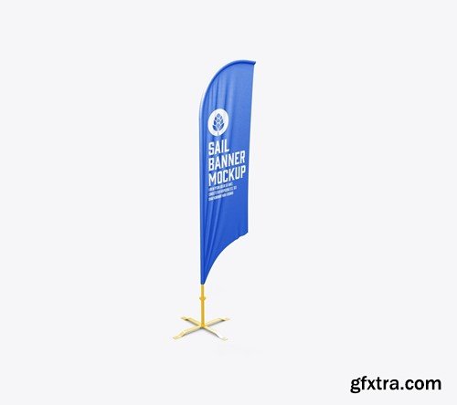 Set Flying Banners Mockup 8XY42AS