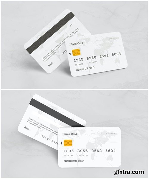 Credit Card Mockup Set 01 QU6PD3Z