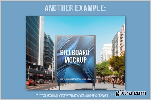 Billboard on the Street of the Big City Mockup 5M2B5MH