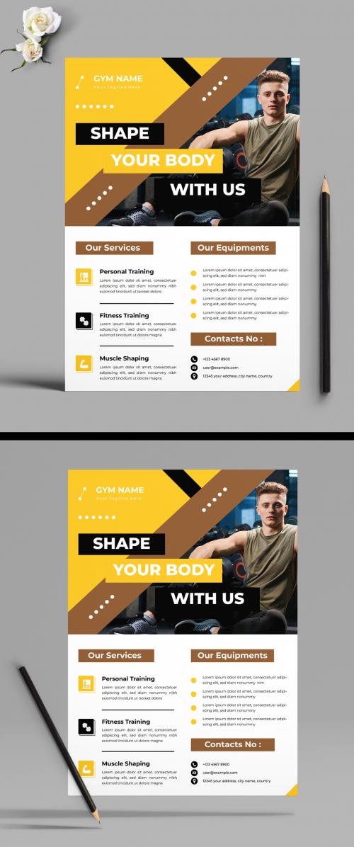 Gym Flyer Design Template 570485995