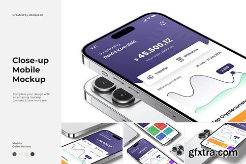 Close-Up Phone Mockup DQHZWX5