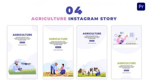 Videohive - Animated Hi Tech Agriculture 2D Flat Characters Instagram Story - 47453378 - 47453378