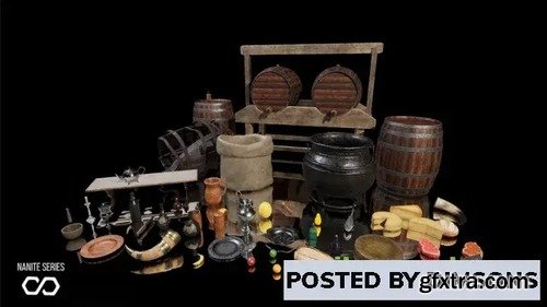 [Nanite] Medieval Food & Dining Kit - Food Props v5.0-5.2