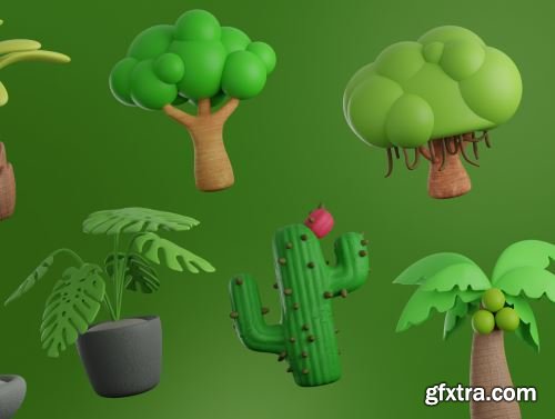 Treeby - Tree & Plant 3D Icon Set Ui8.net