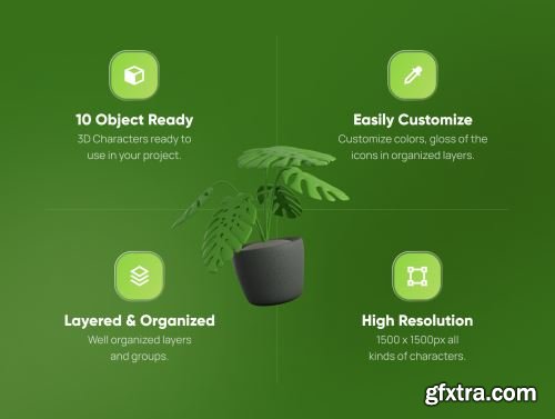 Treeby - Tree & Plant 3D Icon Set Ui8.net