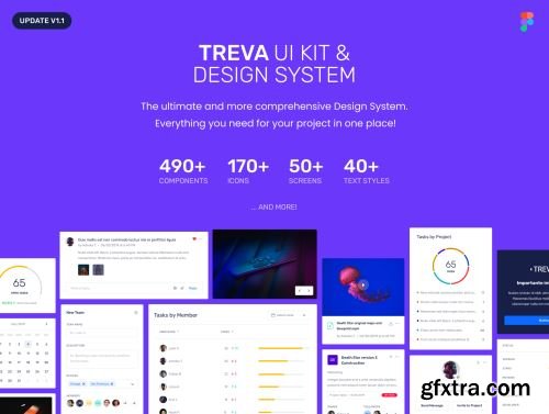 TREVA UI Kit & Design System Ui8.net