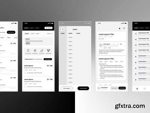 300+ Mobile UI Screens Ui8.net