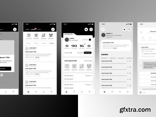 300+ Mobile UI Screens Ui8.net