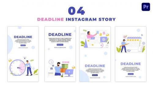 Videohive - Eye Catching Deadline Flat Vector Instagram Story - 47454146 - 47454146