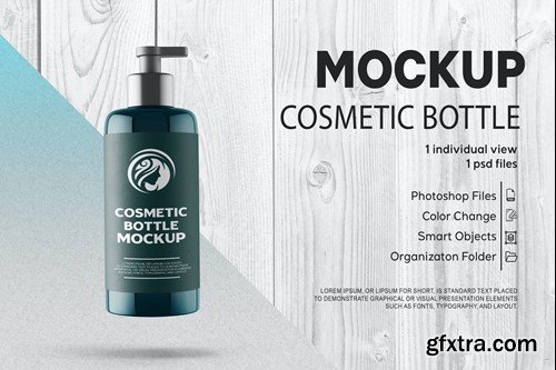 Cosmetic Bottle Mockup 87HEXVE