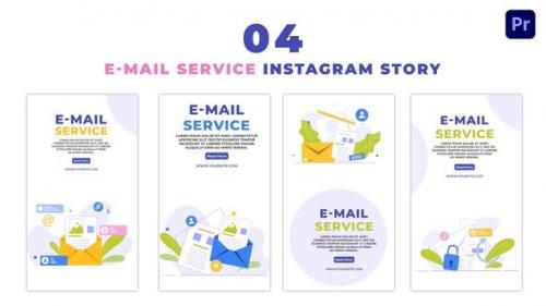 Videohive - E Mail Service Concept Flat Character Instagram Story - 47454279 - 47454279